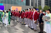 Lễ thượng cờ của Đoàn Thể thao Việt Nam tại ASIAD 19