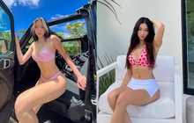 Ngắm loạt ảnh bikini cực cháy của con gái danh ca Thanh Hà: Body đồng hồ cát bốc lửa!