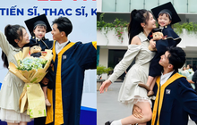 Nam sinh gây sốt khi bồng cả vợ và con gái trong lễ tốt nghiệp, biết câu chuyện đằng sau càng ngưỡng mộ