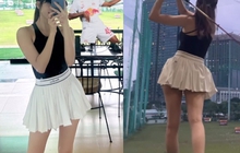 Thiều Bảo Trâm mặc váy siêu ngắn đi đánh golf, body thế nào mà khiến dân tình xôn xao?