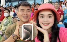 Chịu chơi như Duy Mạnh, chi gần 50 triệu mua iphone 15 Pro Max tặng Quỳnh Anh nhân dịp trung thu