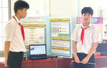 Xe cứu hộ AI của hai nam sinh lớp 9 đạt giải tại ngày hội STEM