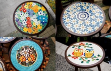 Muốn có góc chill độc lạ trong nhà nhất định không được bỏ qua mẫu bàn gốm mosaic handmade Bát Tràng này