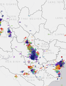 "Bão" sét kinh hoàng sáng nay: Hơn 10.000 cú sét đánh xuống Hà Nội và các vùng lân cận chỉ trong 3 tiếng