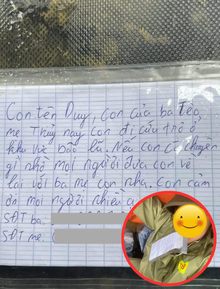 “Con đi cứu trợ ở khu vực bão lũ, nếu có chuyện gì nhờ mọi người đưa con về lại với ba mẹ con nha”