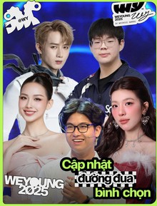 Đêm nay 19/12, WeYoung 2025 chính thức đóng cổng bình chọn: Cập nhật diễn biến mới nhất và gửi vote ngay!