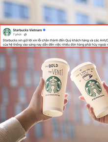 Starbucks xin lỗi khách hàng Việt Nam