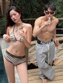 Bóc ảnh hẹn hò sao nam Vbiz và gái xinh 2k1 ở resort Nha Trang