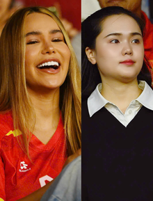 Dàn WAGs đọ sắc khán đài: Quỳnh Anh chuẩn tiểu thư, vợ Hoàng Hên, Xuân Son visual sáng bừng chiếm trọn "spotlight"
