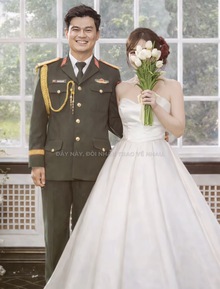 Ảnh cưới của Hoà Minzy và Đại uý quân đội?
