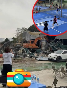 Nóng: Cụm 22 sân Pickleball lớn nhất Hà Nội mới khai trương đã bị tháo dỡ