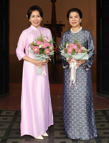 Phu nhân Tổng Bí thư, Chủ tịch nước Tô Lâm tặng Áo dài cho Phu nhân Tổng thống Hàn Quốc: Nhiều khung hình đẹp mỹ mãn trong chuyến thăm