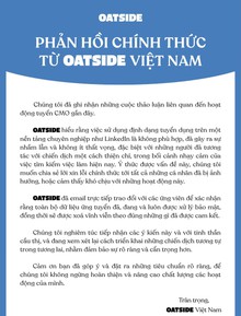 Oatside Việt Nam đã chịu xin lỗi!