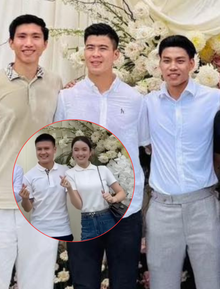 Dàn sao Quang Hải, Văn Hậu hội ngộ tại đám cưới Văn Thanh: MC Mù Tạt và Chu Thanh Huyền chiếm trọn spotlight