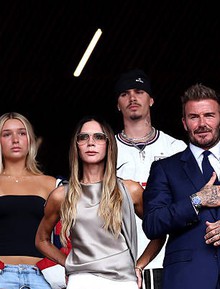 Tiểu thư Harper Beckham khoe visual sáng bừng, vóc dáng phổng phao cùng David Beckham trên khán đài cổ vũ tuyển Anh