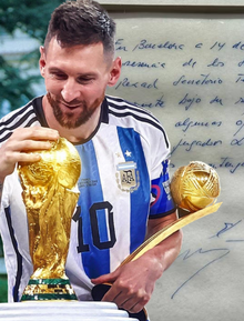 Tờ khăn giấy hơn 25 tỷ đồng của Messi