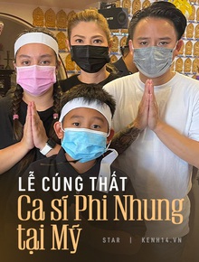 Lễ cúng thất đầu của ca sĩ Phi Nhung ở Mỹ: Con gái ruột và vợ cũ Bằng Kiều đội tang, Thanh Thảo - Thu Hoài cùng dàn sao Việt đến chia buồn