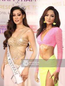 Quân đoàn Hoa hậu, Á hậu đổ bộ họp báo HHHV: H'Hen Niê body hot đến mức át cả Khánh Vân, dàn mỹ nhân thi nhau hở "cháy mắt"