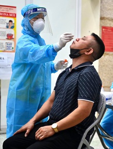 Hà Nội ghi nhận 21 ca dương tính SARS-CoV-2, trong đó 9 ca tại Bệnh viện Phổi