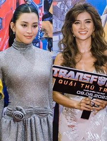 Tiểu Vy, Kim Tuyến khoe sắc trên thảm đỏ Transformers