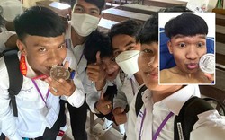 CĐV Campuchia có thể kiếm được 1,2 tỷ đồng từ tấm huy chương bị trung vệ U22 Thái Lan ném đi