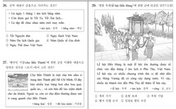 Làm thử đề thi môn Tiếng Việt trong kỳ thi ĐH Hàn Quốc năm nay: Tưởng không khó mà khó không tưởng, đến người Việt còn "lú"