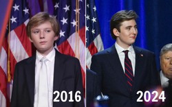 Không ai dậy thì thành công bằng Barron Trump: Ảnh trước - sau 8 năm gây bão toàn mạng