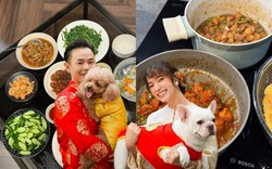 Binz vắng nhà, Châu Bùi liền khoe mâm cơm hoành tráng khiến netizen thắc mắc: "Ai sẽ ăn hết chỗ này?"