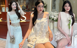 Tiểu thư 2k3 Tăng Mỹ Hàn và 9 lần diện váy trắng khiến HIEUTHUHAI “lo lắng”