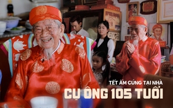 Cái Tết thứ 105 của cụ Nguyễn Đình Tư: Con cháu sum vầy, nghe cụ gửi gắm một điều mong mỏi trong năm mới