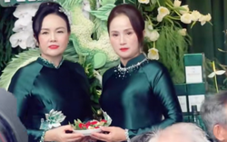 Phu nhân Chủ tịch tập đoàn Sơn Hải diện áo dài đôi với mẹ Hoa hậu Đỗ Hà