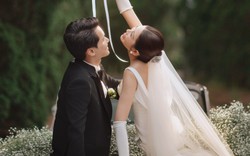 Ảnh cưới đẹp nhất showbiz Việt 2025: Cô dâu Á hậu quá xinh, chồng chủ tịch không chê vào đâu được!
