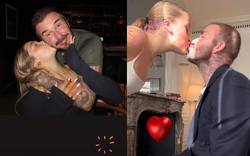Tiểu thư Harper hôn má bố, David Beckham lại gây tranh cãi vì quá thân mật với con gái