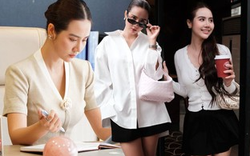 Nữ chính phim "Cách em 1 milimet": Ngoài đời toàn mặc đồ đen trắng nhưng bộ nào cũng đẹp