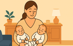 Cặp sinh đôi nhưng khác bố: Chuyện tưởng đùa mà lại có thật!