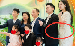 Đỗ Mỹ Linh lộ vòng hai lùm lùm khi dự sinh nhật bố chồng hào môn, nghi vấn đang mang thai lần 2