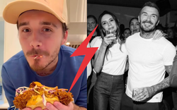 Cậu cả nhà Beckham khoe làm bánh mì kẹp gà rán “ngon như nhà hàng”, nhưng netizen đều có chung một lời chỉ trích