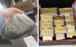 Shipper nhận giao gói trà nặng bất thường, mở ra lại thấy 4 cây vàng liền báo cảnh sát
