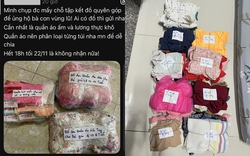 Những tờ giấy note theo túi quần áo gửi về miền Trung lúc này: Thương nhau từ cái nhỏ nhất!