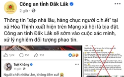 Số liệu thống kê số người chết tại xã bị phao tin "hàng  trăm người chết" do lũ dữ