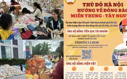 Trang Thông tin Chính phủ công bố các điểm tập kết nhận hàng cứu trợ ở Hà Nội