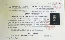 Truy nã Phạm Thị Thanh Ka