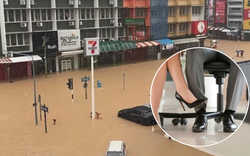 Thuê khách sạn cùng tình nhân nhưng bị mắc kẹt do lũ lụt, người đàn ông "đứng hình" khi được giải cứu