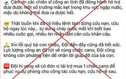 Facebook "Đội SOS 115 - Bình Định" đăng tin công an dừng cứu nạn: Admin nói do thiếu nhận thức