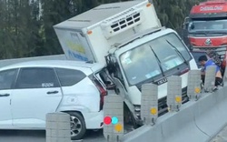 Hiện trường vụ tai nạn liên hoàn trên tuyến cao tốc TPHCM - Trung Lương