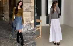 Cả set chân váy trông sang hơn hẳn nhờ 5 mẫu giày
