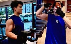 Phó tổng nghìn tỷ nhà bầu Hiển gây sốt với cơ bắp cuồn cuộn, đi công tác cũng tranh thủ "độ body"