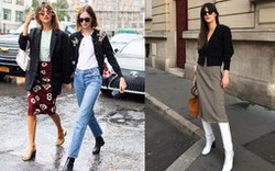 Phụ nữ Pháp có 10 cách mặc chân váy mùa đông sang trọng tuyệt đối