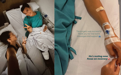 Bùi Tiến Dũng lên bàn mổ, vợ mẫu Tây túc trực chăm sóc