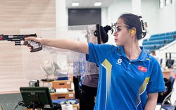 Xem xạ thủ Trịnh Thu Vinh bắn súng chuẩn bị cho SEA Games 33